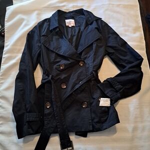 Holstark girls size large black coat NWT